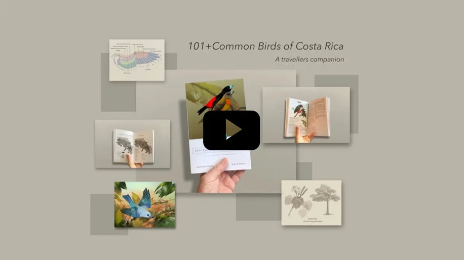 A video of the hardcopy version of 101+ Common Birds of Costa Rica book